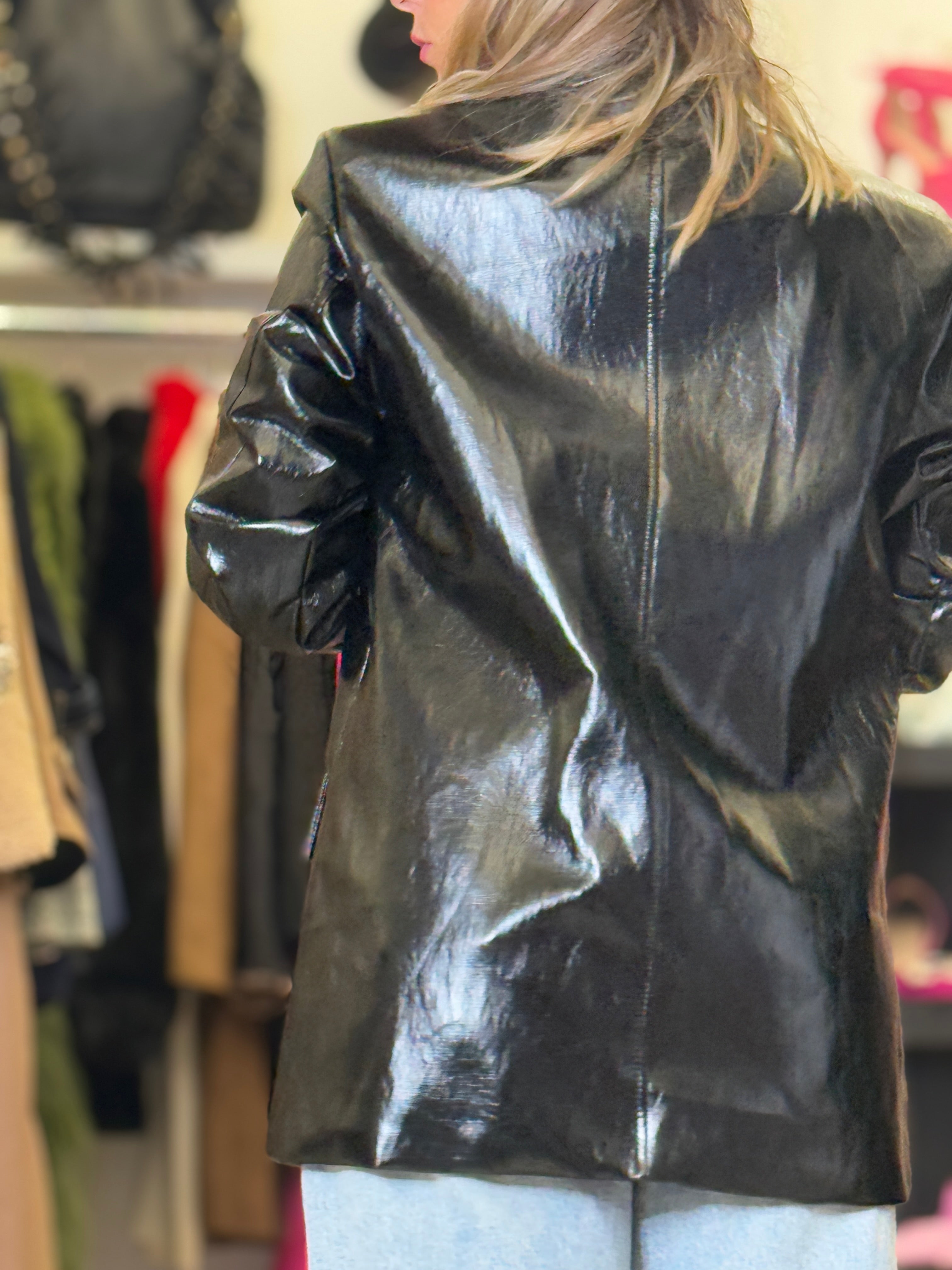 Giacca Blazer ecopelle