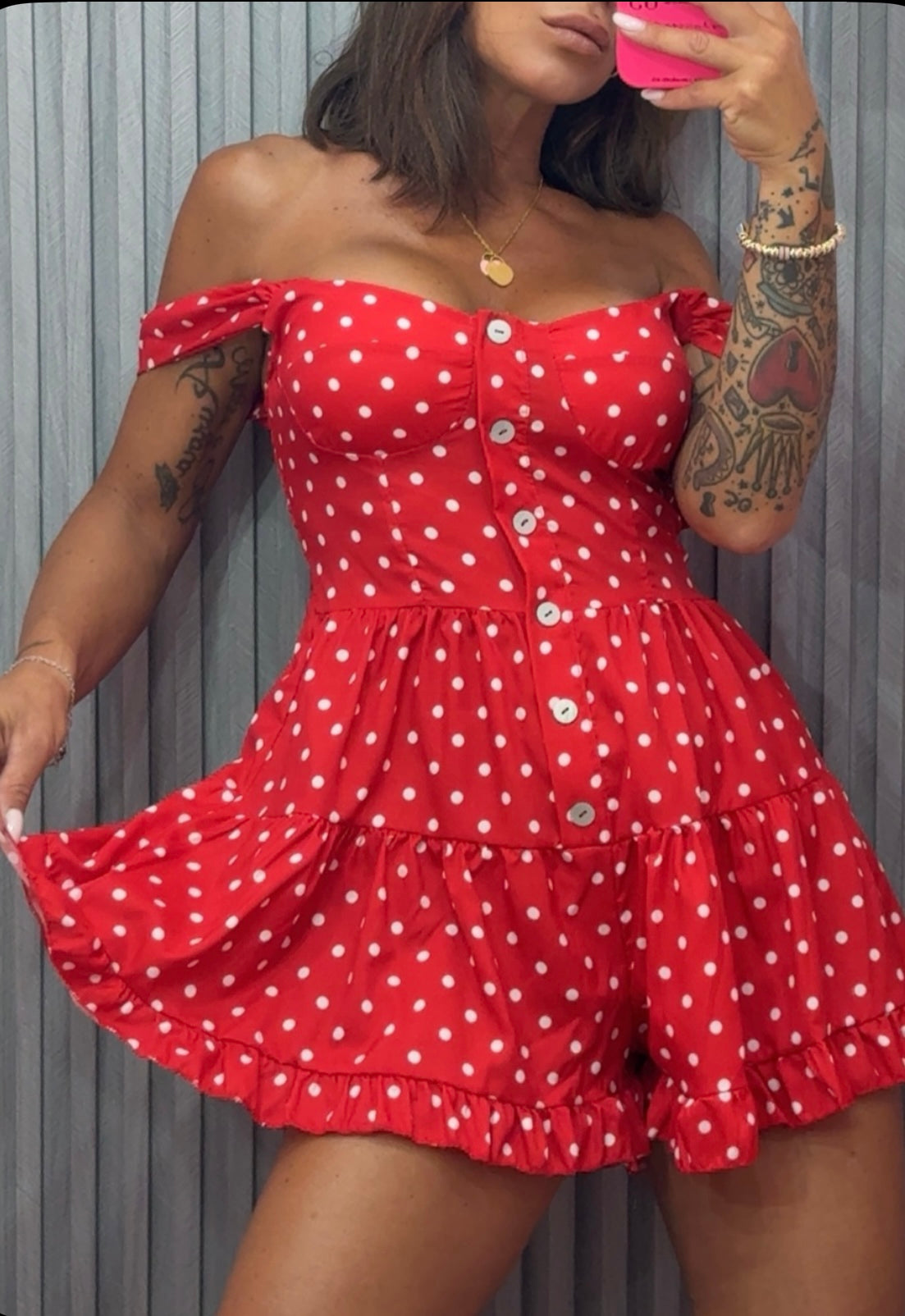 Abitino a short Pois
