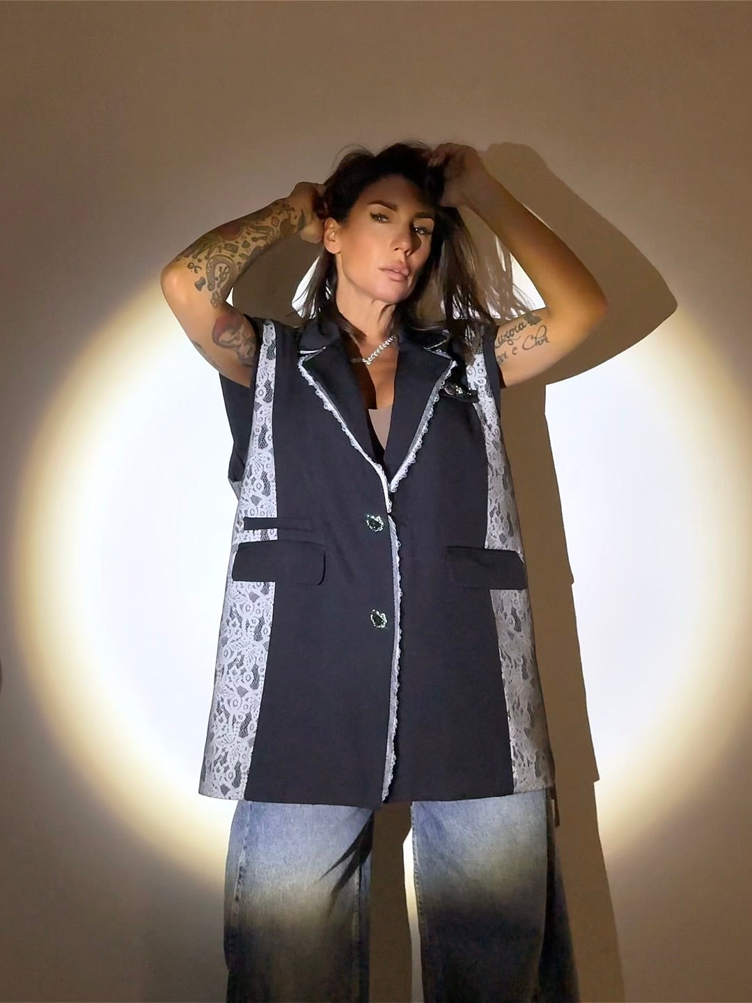 Gilet Noir Pizzo