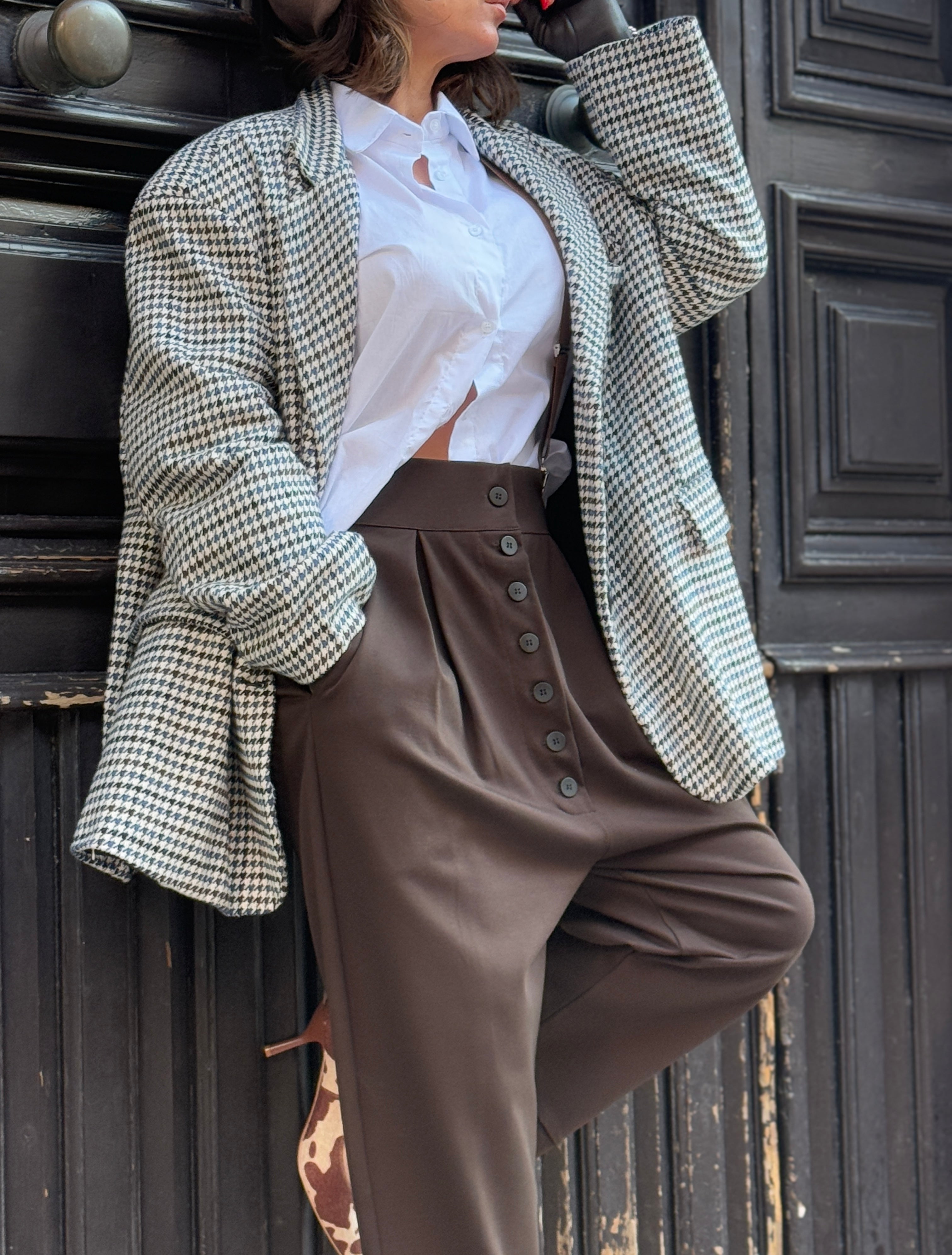 Giacca Blazer pied de poul