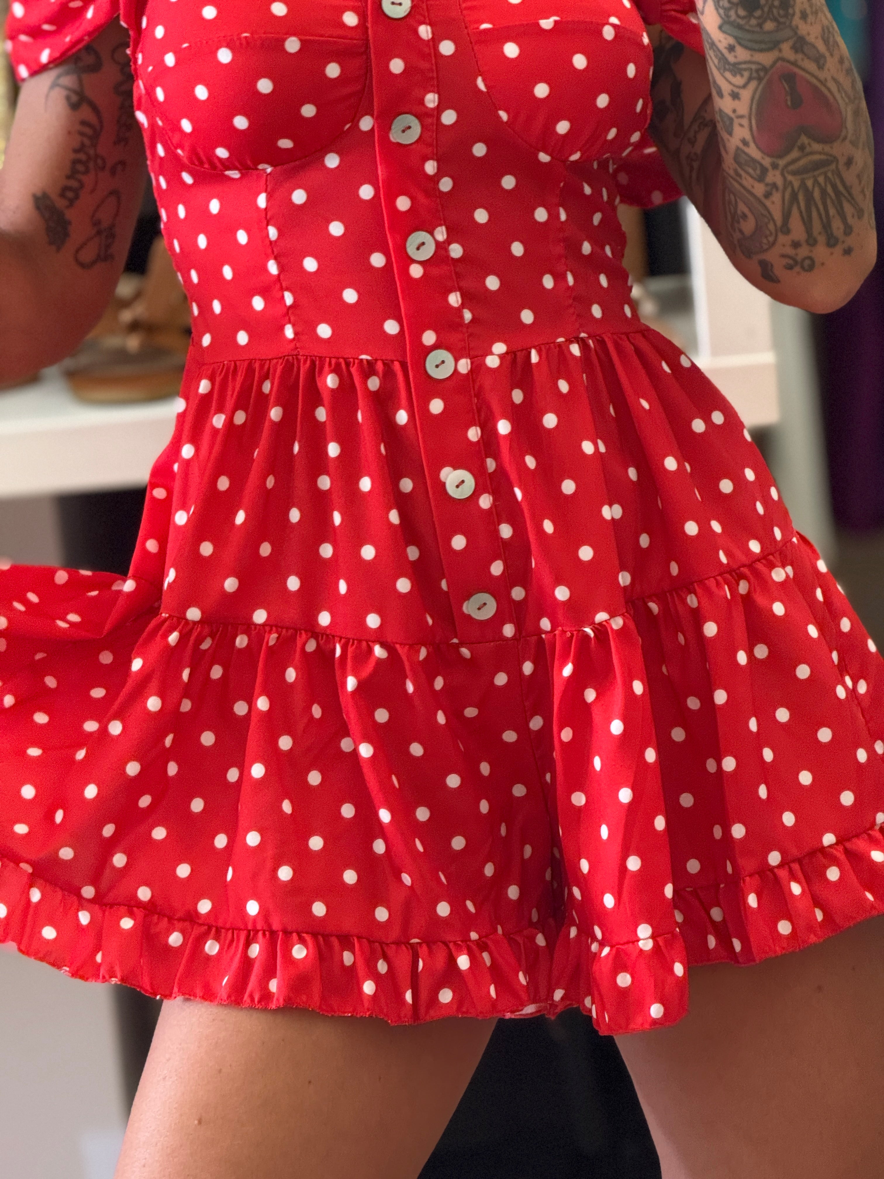 Abitino a short Pois