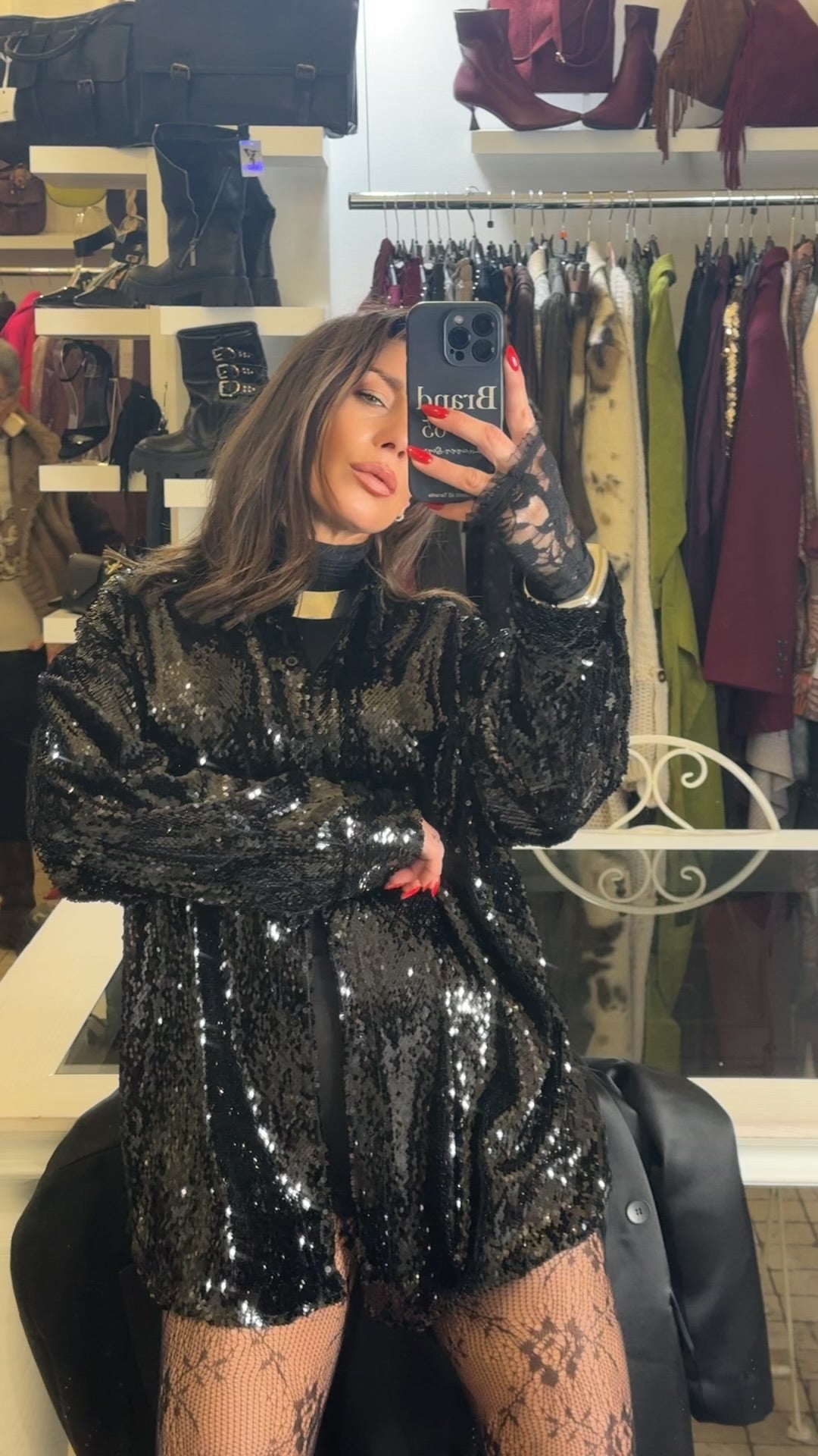 Camicia Pailettes Lumina