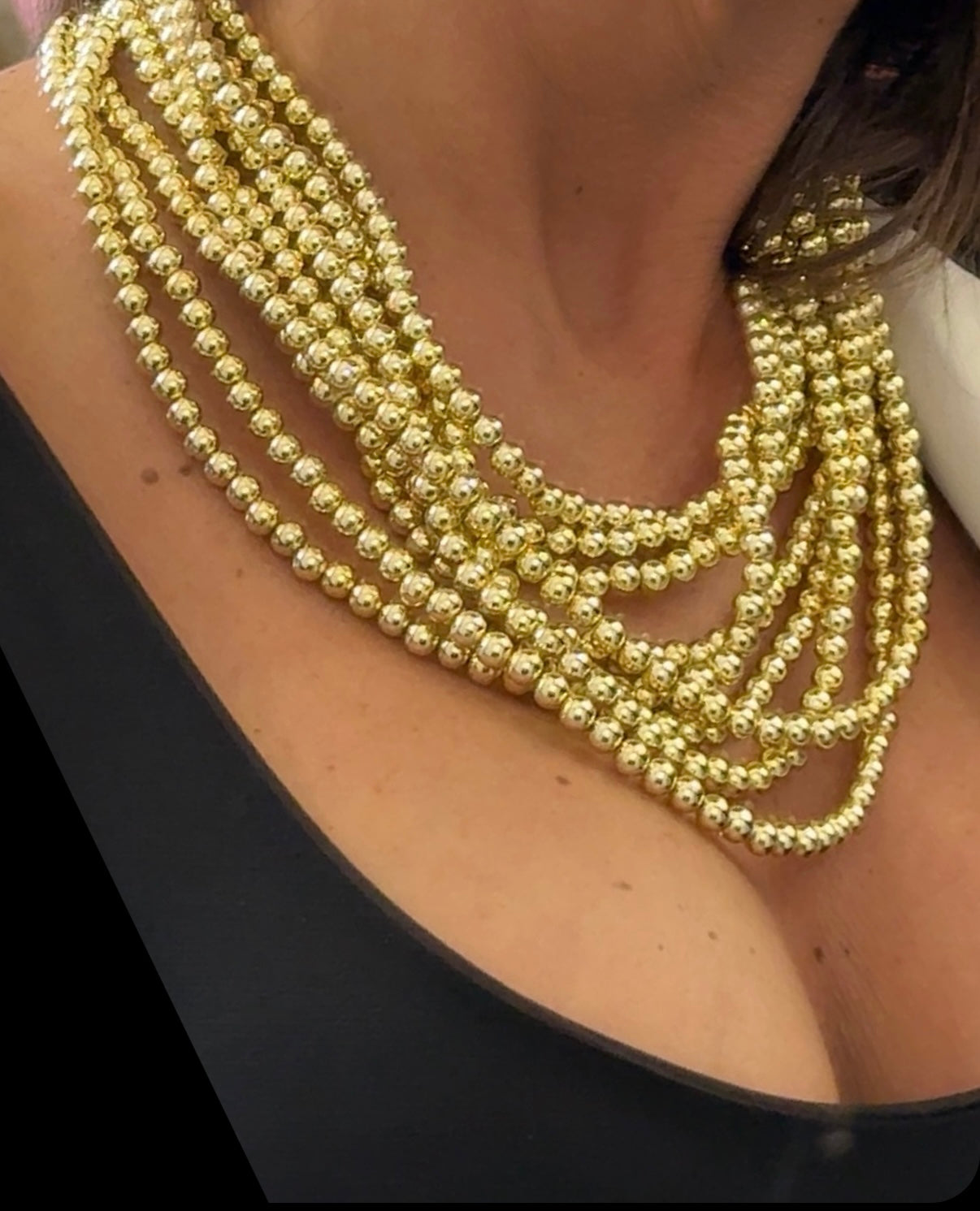 Collana Perle dorate