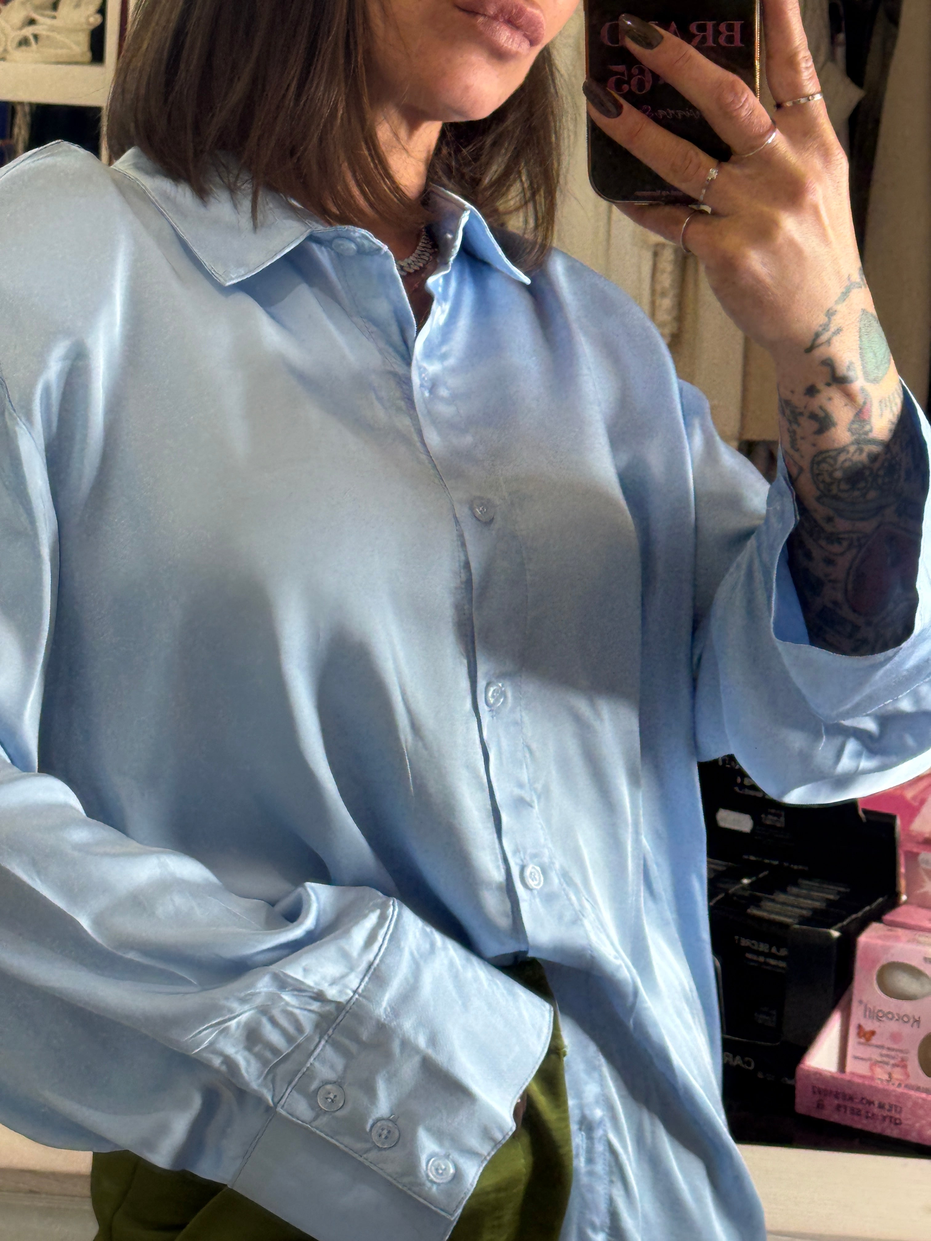 Camicia Oversize con spalline