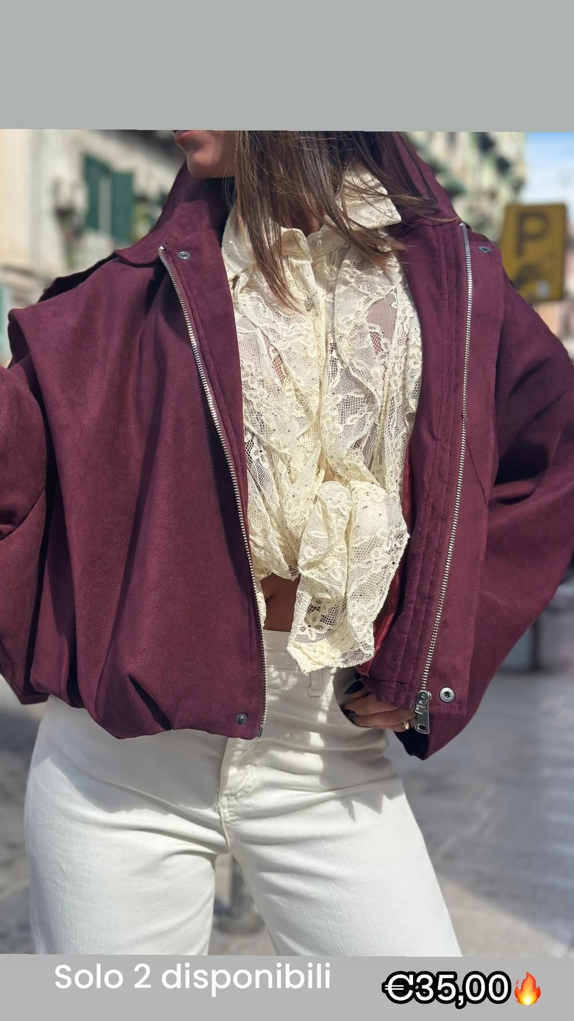 Bomber Marianna bordeaux