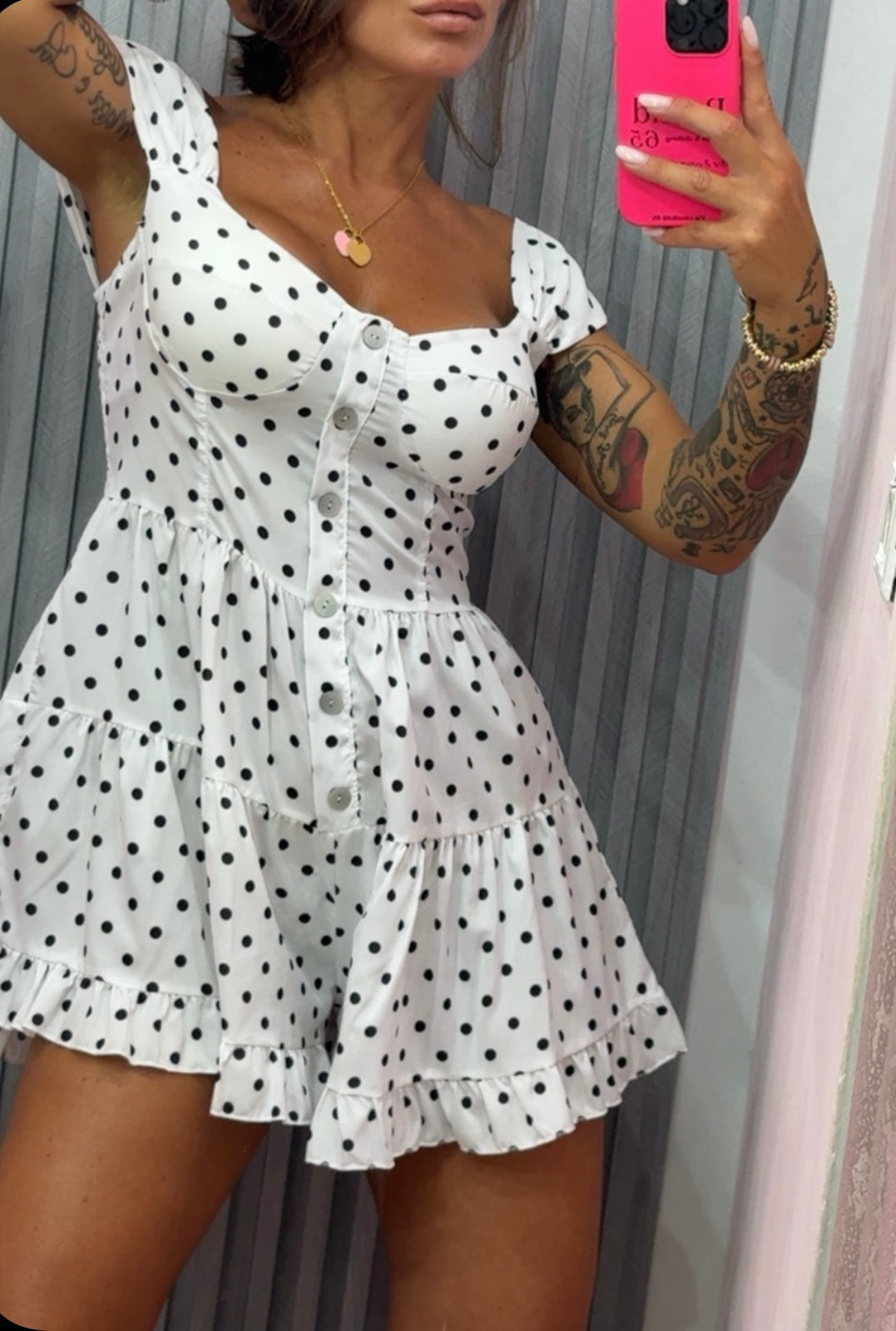 Abitino a short Pois