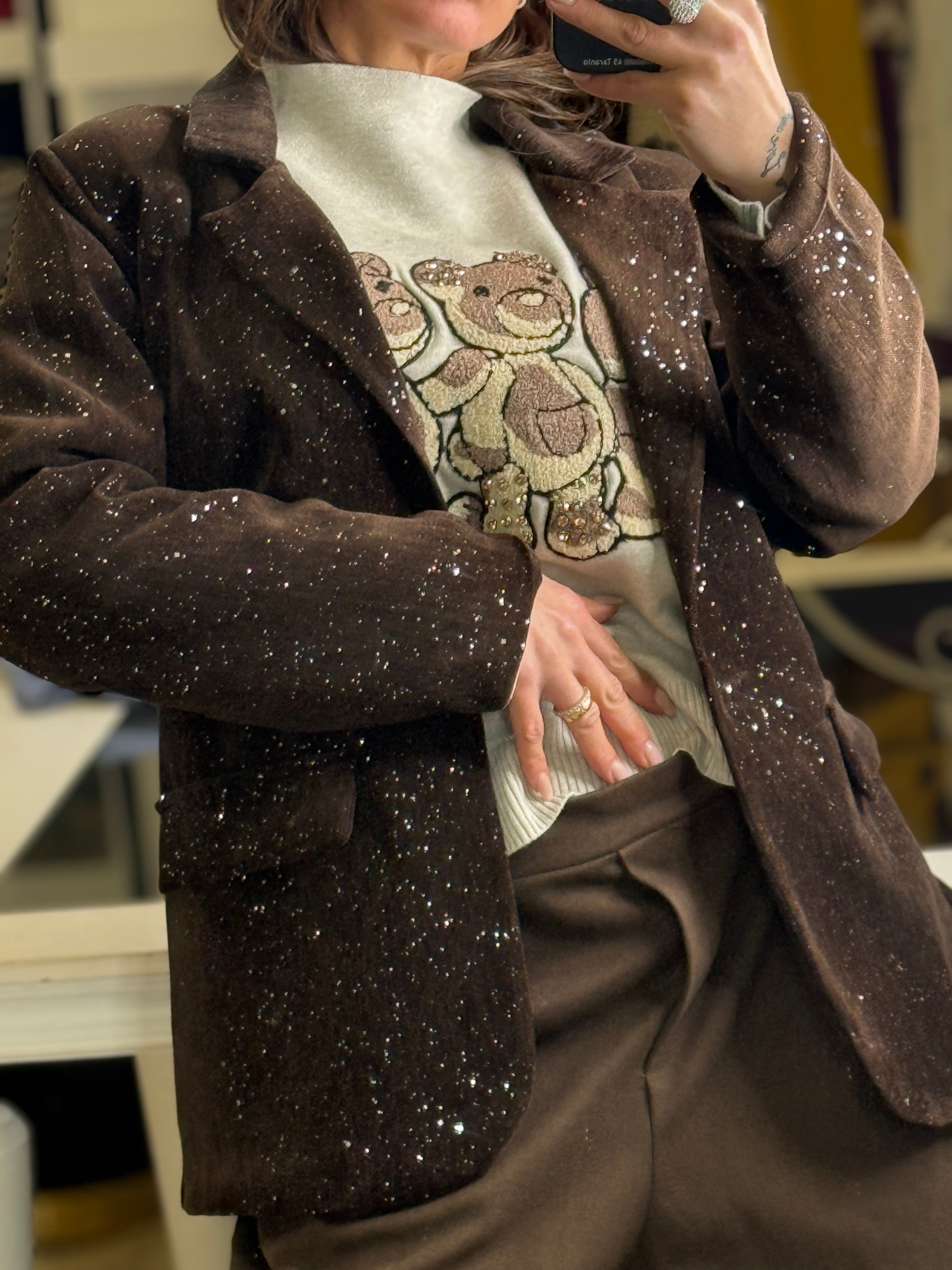 Giacca Brown e punti luce