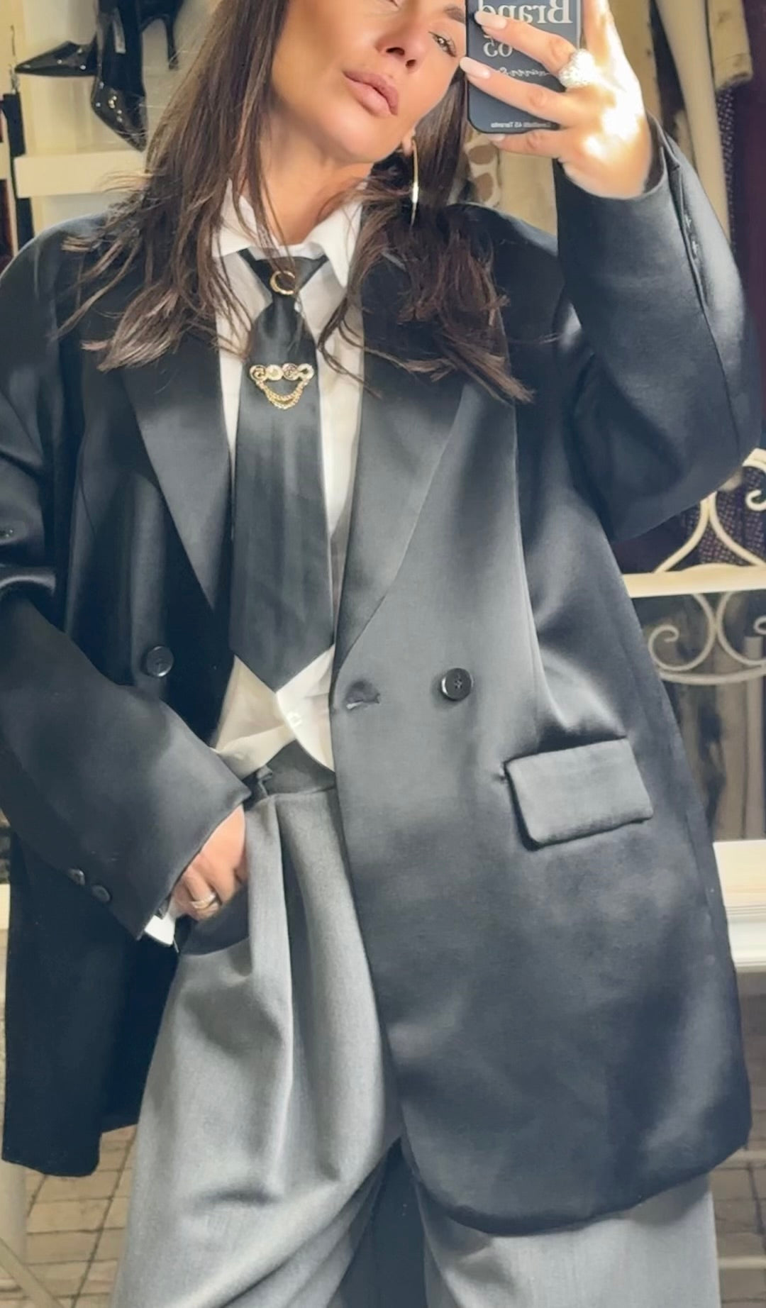 Blazer Raso Oversize