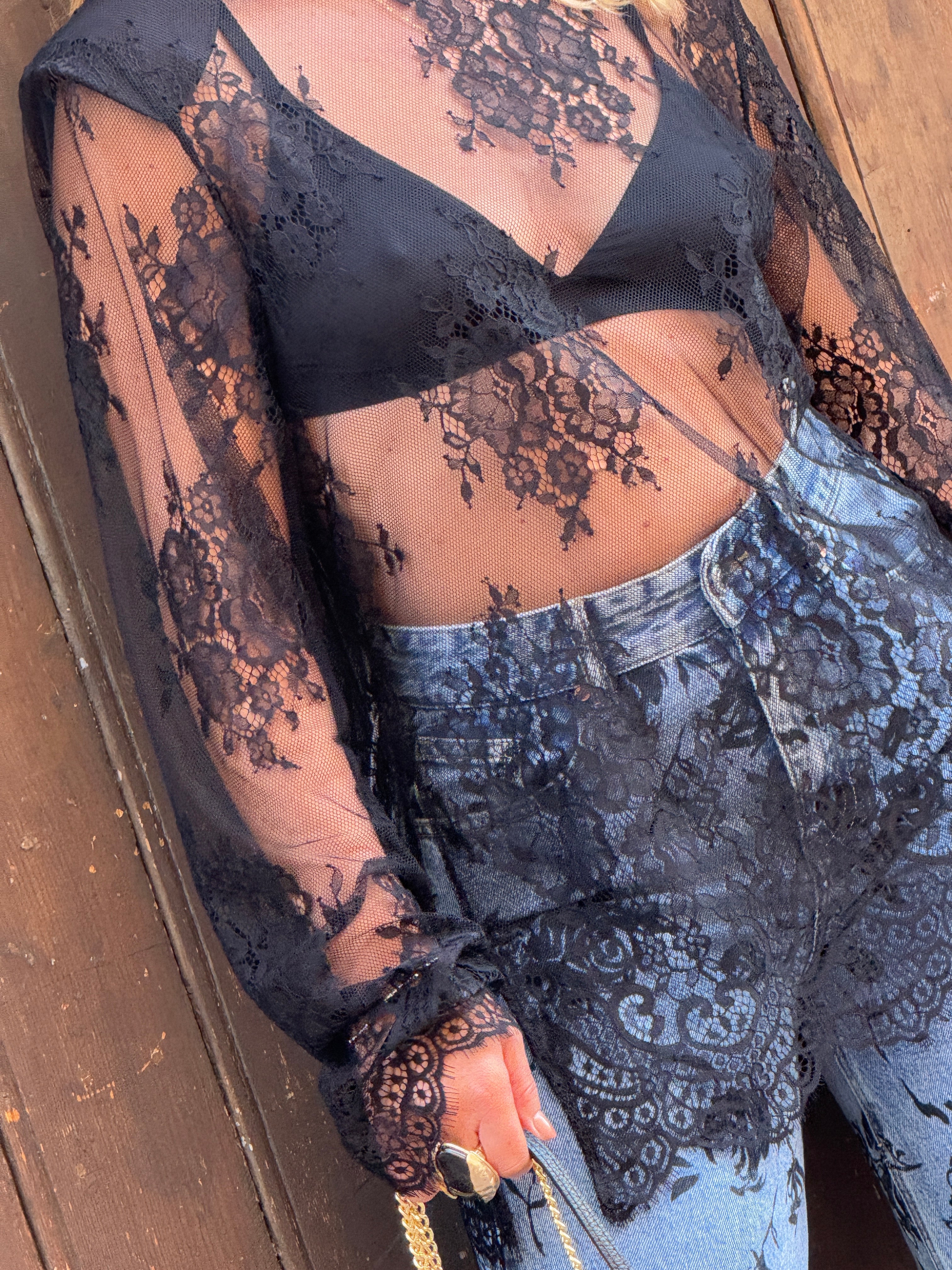 Maglia abito pizzo