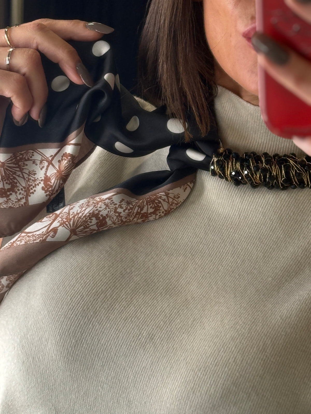 Collana pois Glam