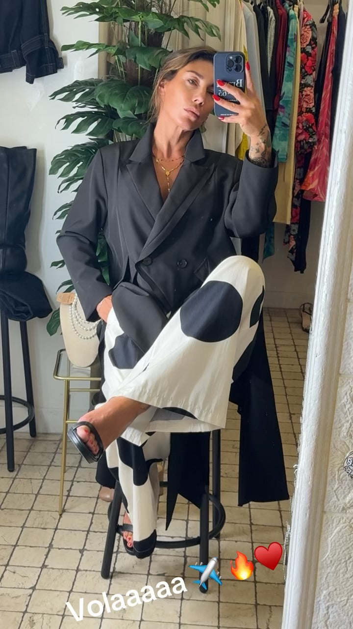 Pantalone in cotone Pois