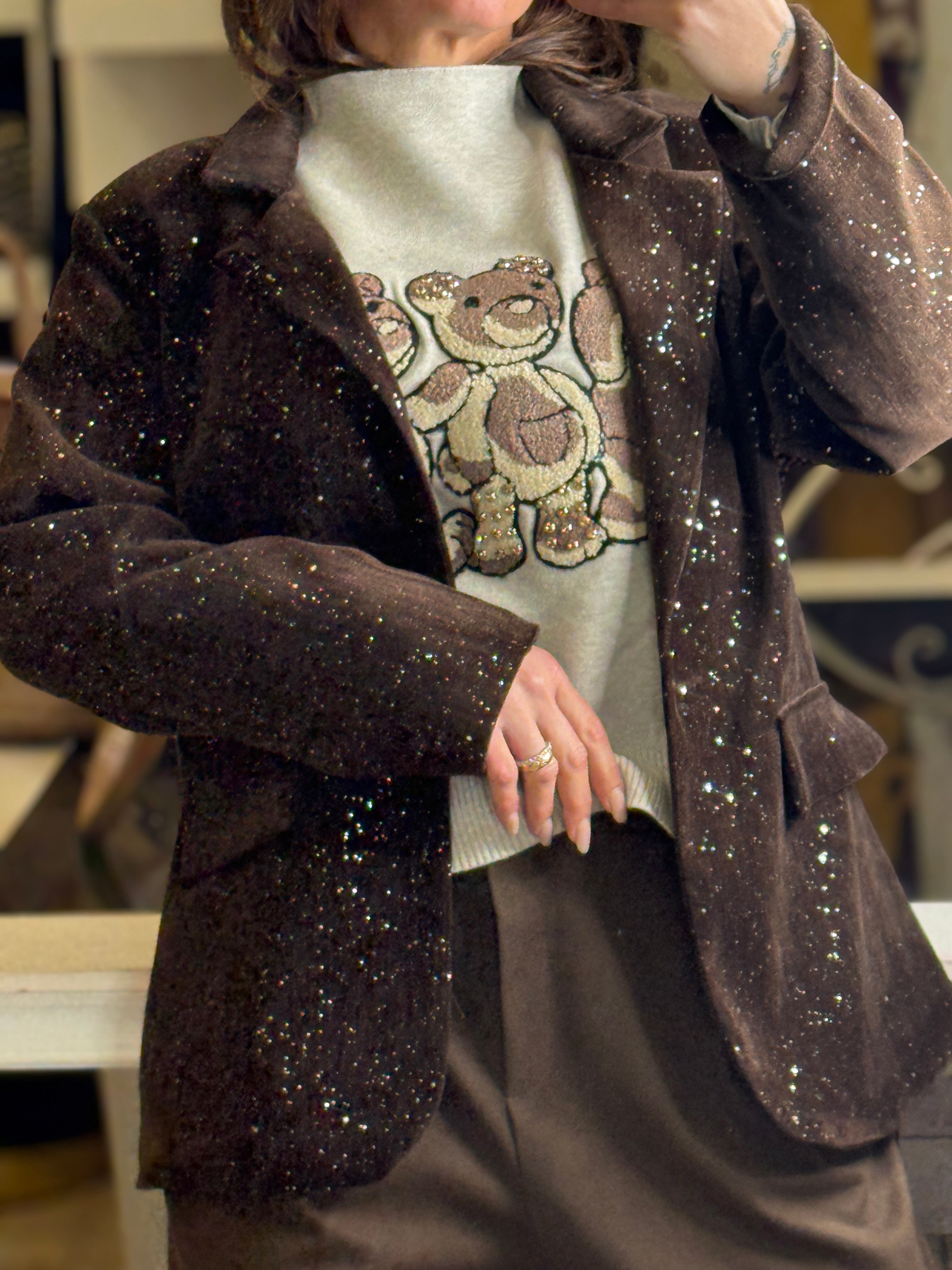 Giacca Brown e punti luce