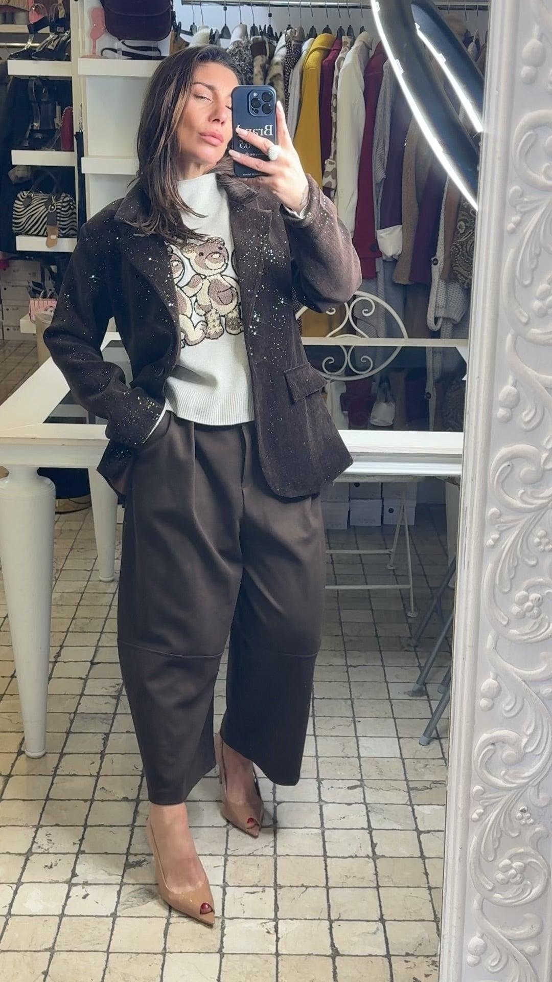 Giacca Brown e punti luce