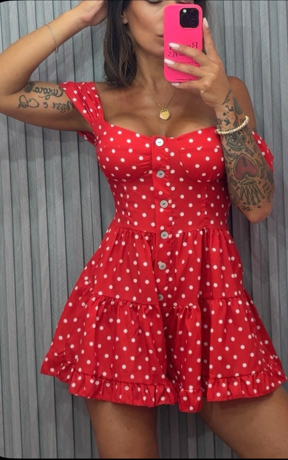 Abitino a short Pois