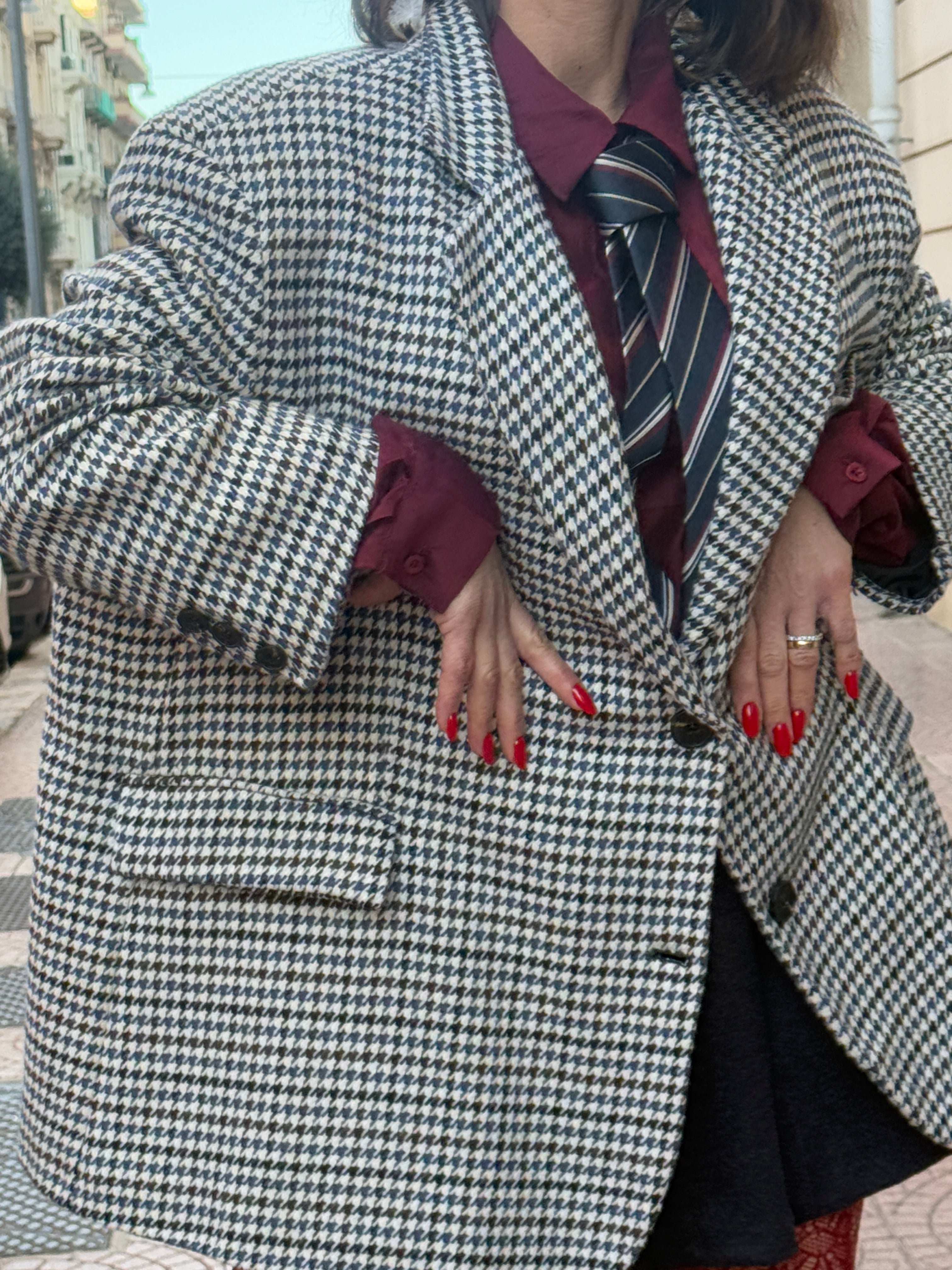 Giacca Blazer pied de poul