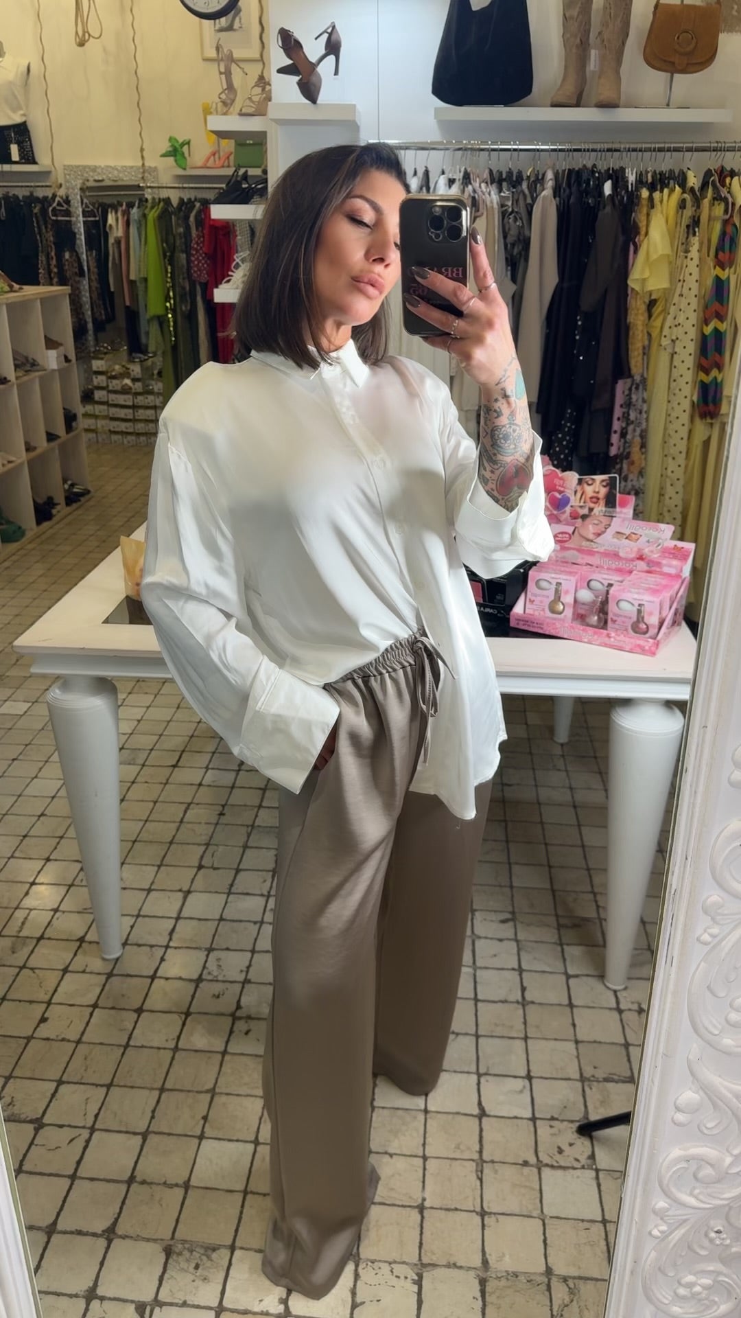 Camicia Oversize con spalline