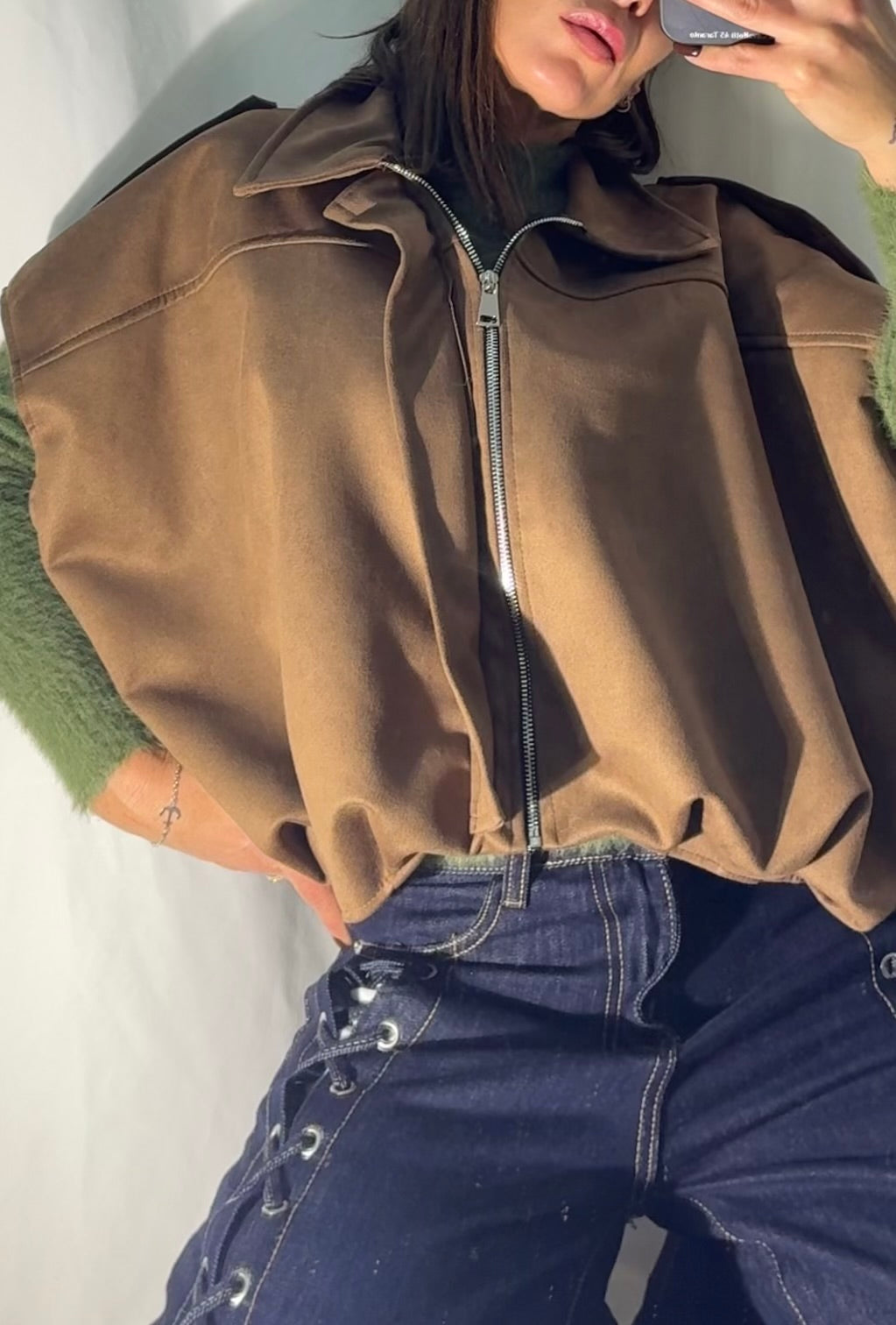 Bomber Smanicato Renna