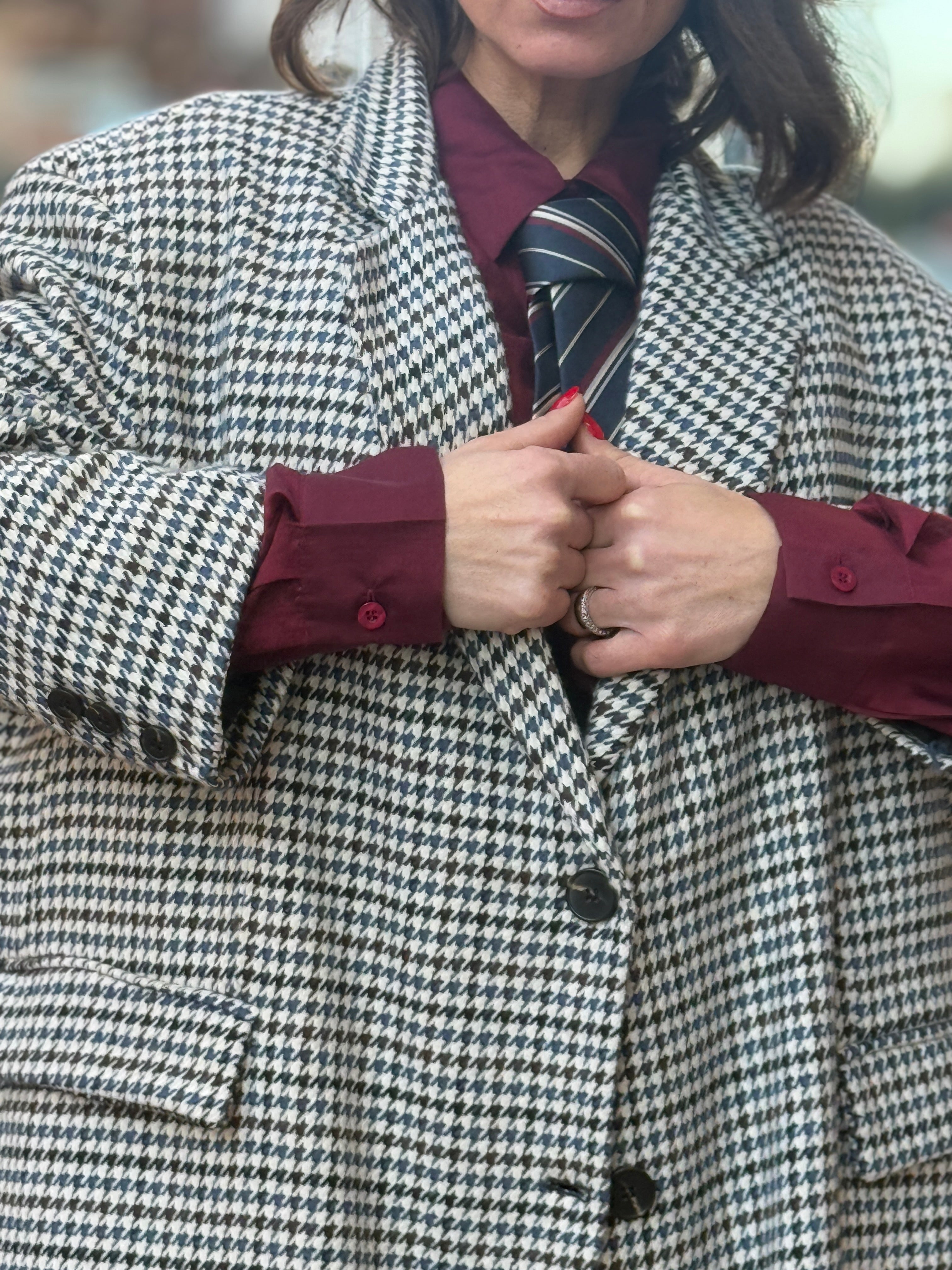 Giacca Blazer pied de poul