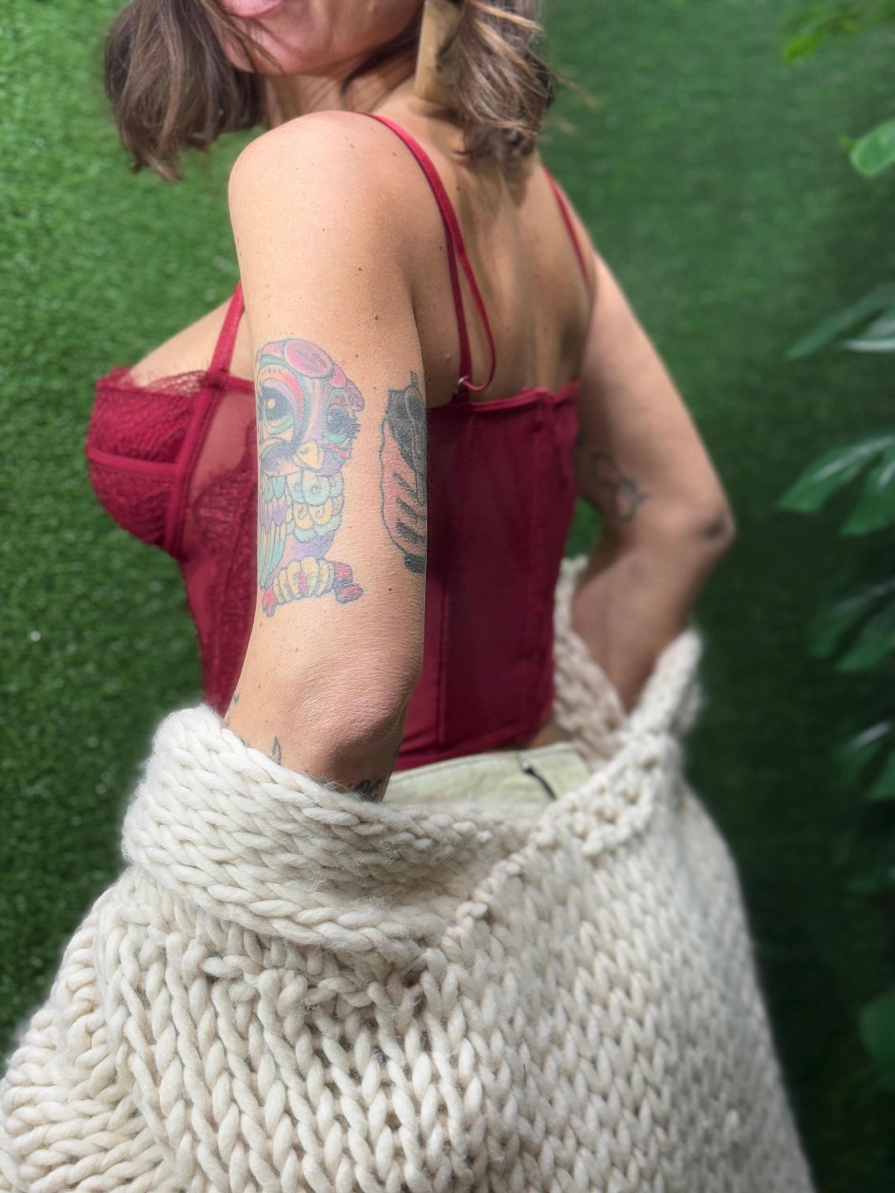 Bustier Viola e Rosso