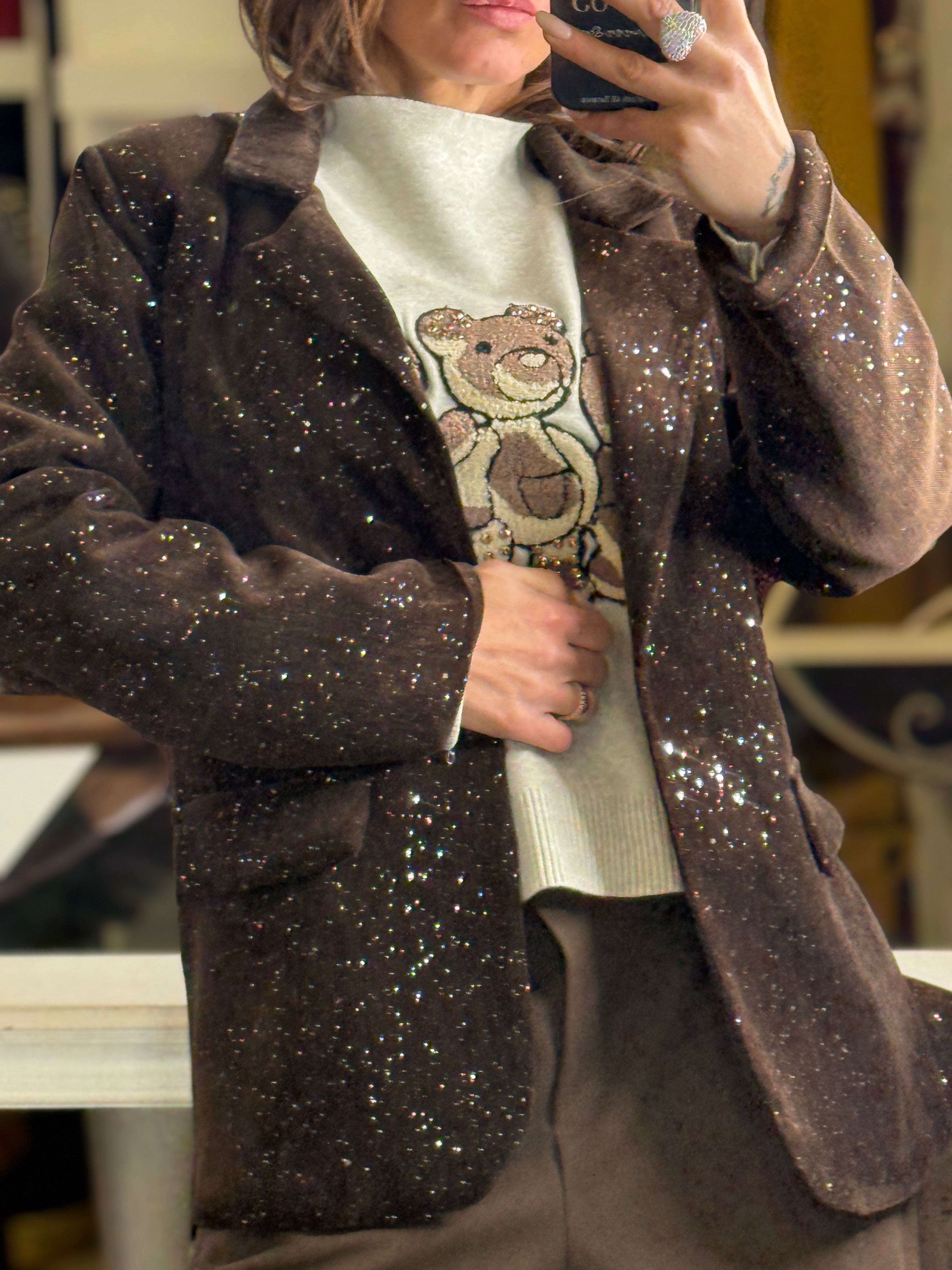 Giacca Brown e punti luce