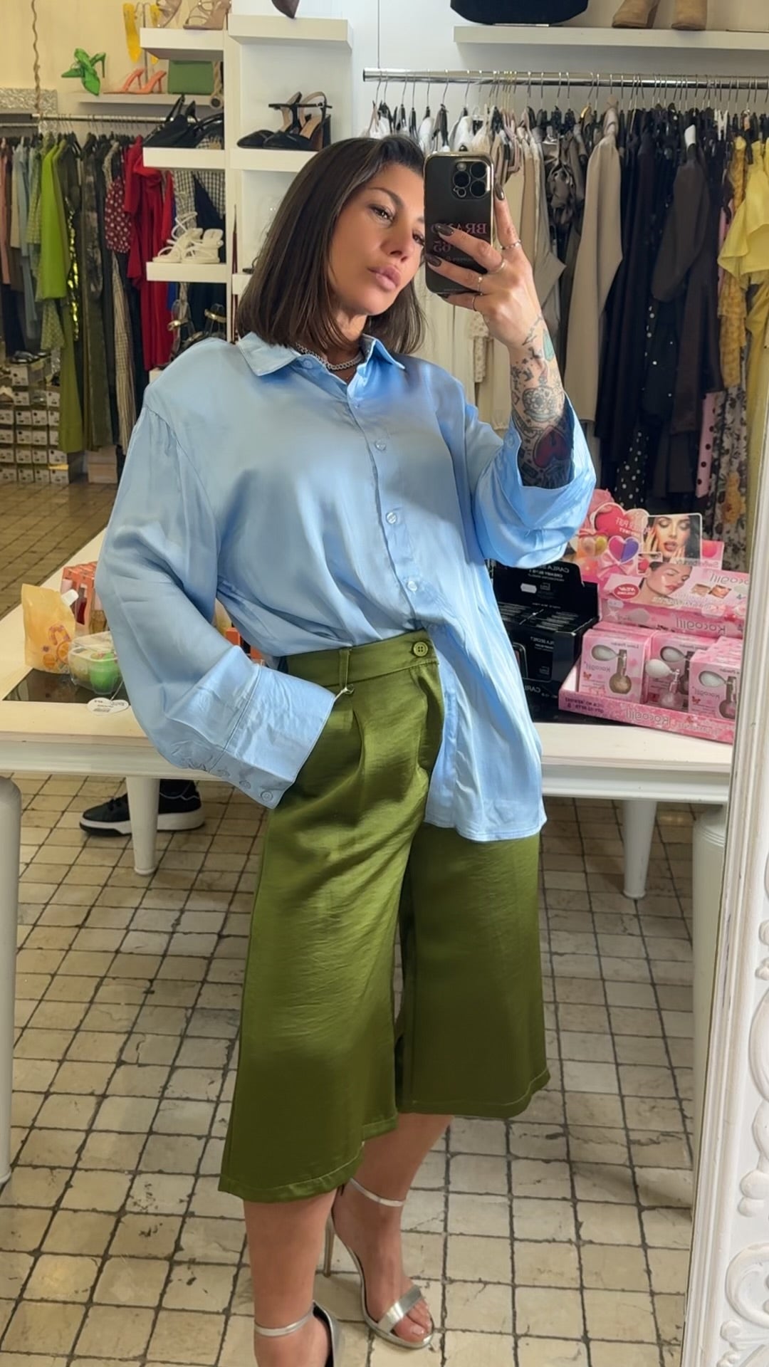 Camicia Oversize con spalline