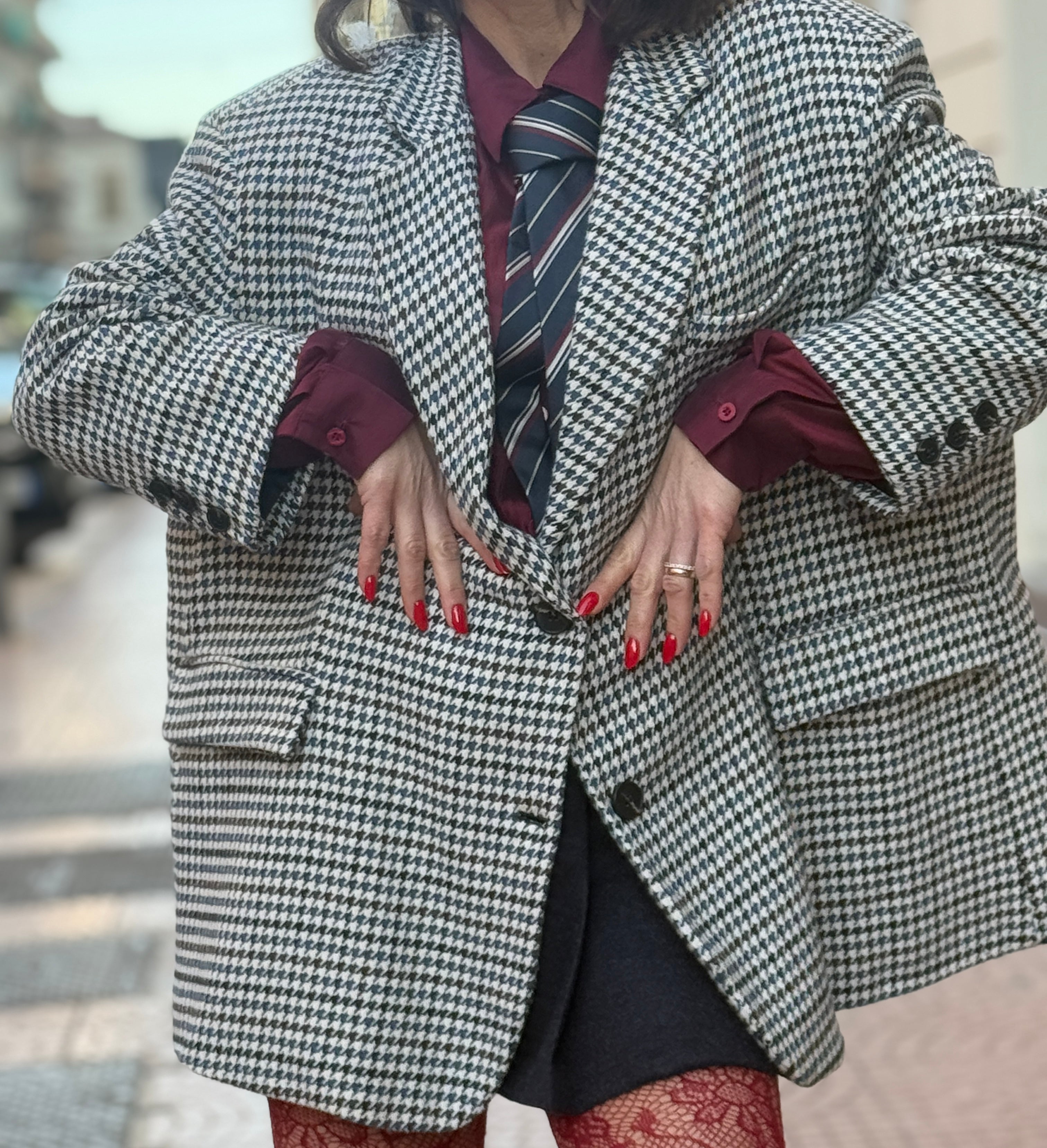 Giacca Blazer pied de poul