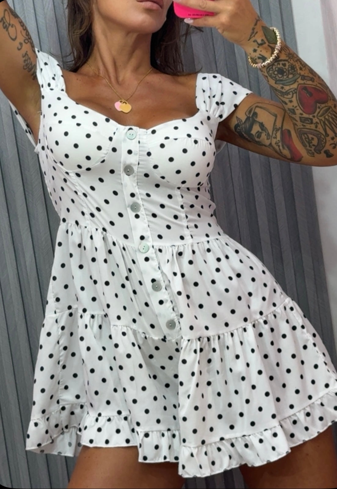 Abitino a short Pois