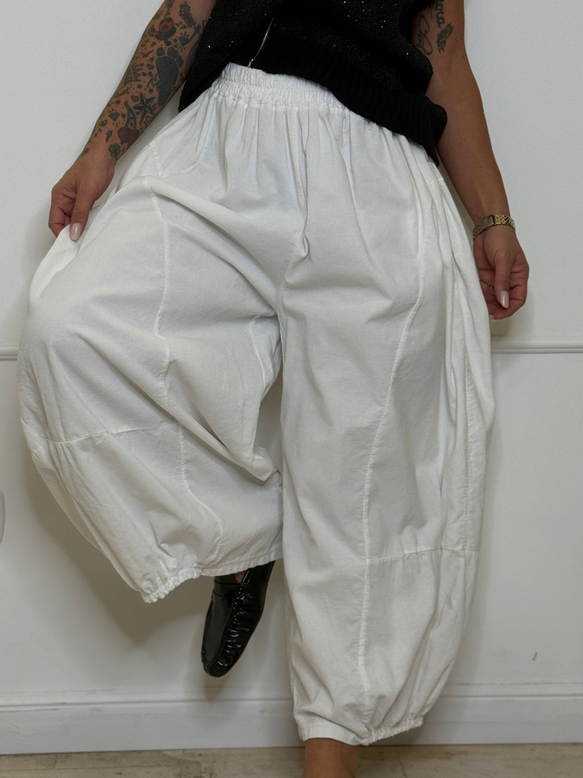Pantalone Fluffy White