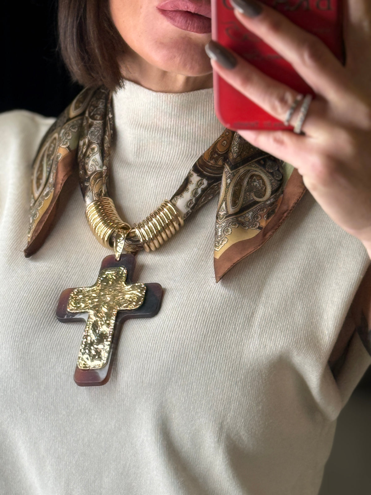 Collana Croix Foulard