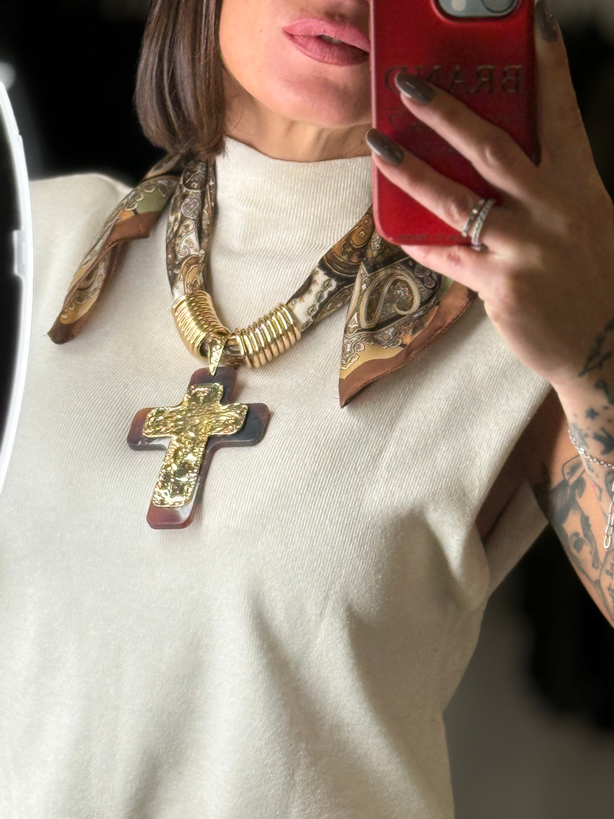Collana Croix Foulard