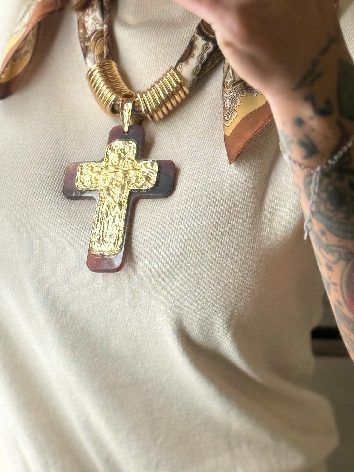 Collana Croix Foulard